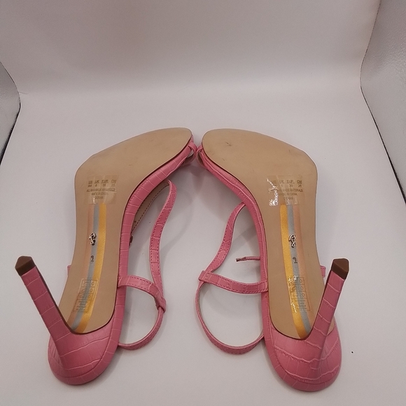 Sam Edelman | Doran Bubblegum Pink Snake Print Vegan Leather SZ 9 - Picture 9 of 9